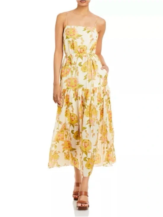 Rebecca Taylor Wild Peony Floral Print Dress - Picture 1 of 5